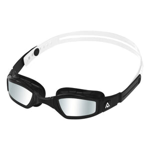 Aquasphere Ninja – Silver Titanium Mirrored Lens – Black/White Swim Racing Goggles