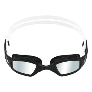 Aquasphere Ninja – Silver Titanium Mirrored Lens – Black/White Swim Racing Goggles